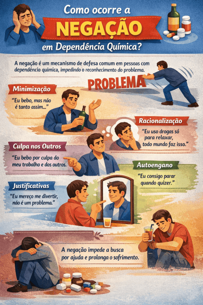 Sinais de negação na dependência química